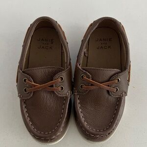 Janie and Jack boat shoes: Toddler Size: 8